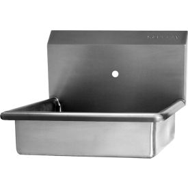 Wall Mount Sink with One 0.875" OC Holes Only, 16 Gauge view 2