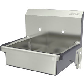 Wall Mount Sink with 8" OC Holes Only, 16 Gauge view 2