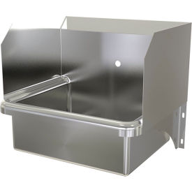 Wall Mount Sink with 7/8" Centers, 16 Gauge, 9-1/2" Back Splash Height view 2