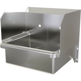 Wall Mount Sink with 8" Centers, 16 Gauge, 9-1/2" Back Splash Height view 2