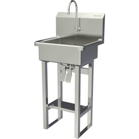 Floor Mount Sink with Double Knee Pedal Valve, 2.0 GPM view 2