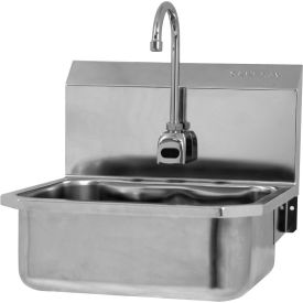 Sani-Lav® ES2-505L-0.5 Wall Mount Sink With AC Sensor Faucet Low-Flow 0.5 GPM 