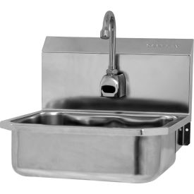 Sani-Lav® Wall Mount Sink with Flow Rate of 0.5 GPM 8" Back Splash Height 