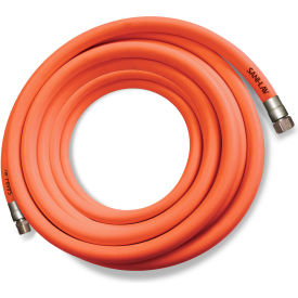 Sani-Lav H1003 Sani-Lav® H1003 Wash Down Hose, 3/4" MGHT Swivel x FGHT, Stainless Steel, Safety Orange - 100 image.