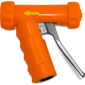 Sani-Lav N1A Sani-Lav® N1A Mid-Sized Aluminum Spray Nozzle - Safety Orange image.
