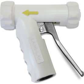 Sani-Lav® Low-Flow Mid-Sized Industrial Hot Water Spray Nozzle with 3/4" GHT Inlet White 