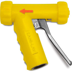 Sani-Lav N1AY Sani-Lav® N1AY Mid-Sized Aluminum Spray Nozzle - Yellow image.