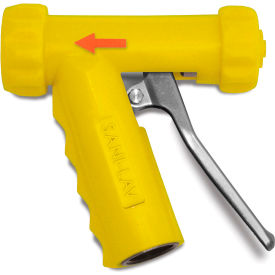 Sani-Lav N1SSY Sani-Lav® N1SSY Mid-Sized Stainless Steel Spray Nozzle - Yellow image.