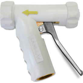 Sani-Lav N1TW Sani-Lav® N1TW Mid-Sized Brass Spray Nozzle, White, Threaded GHT Tip image.