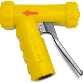 Sani-Lav N1Y Sani-Lav® N1Y Mid-Sized Brass Spray Nozzle - Yellow image.