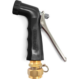 Sani-Lav N2SB17 Sani-Lav® N2SB17 Small Reinforced Industrial Spray Nozzle w/Swivel Hose Adapter-Black image.