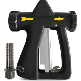 Sani-Lav® Ergonomic Low-Flow Hot Water Spray Nozzle with N20S Hose Adapter Black 