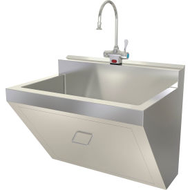 Sani-Lav® Wall Mount Surgeon Scrub Sink with Battery Powered Sensor 