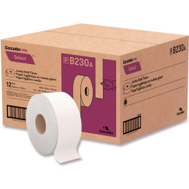Cascades PRO® Select Jumbo Bath Tissue Septic Safe 2-Ply White 750'/Roll 12/Case