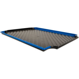SPC Industrial™ Containment Tray 30"W x 24"D 2.5 Gallon Black/Blue