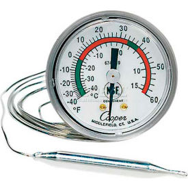 Cooper-Atkins® Vapor Tension Panel Thermometer 6812-01-3 - Min Qty 3
