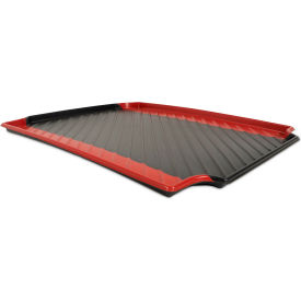 SPC Industrial™ Containment Tray 30"W x 24"D 2.5 Gallon Black/Red