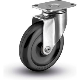 Colson 2.05456.52 RETORT Colson 5" Caster with Swivel Plate, 2-1/2" x 3-5/8" Plate, 300 Lb. Capacity image.