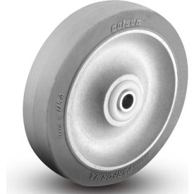 Colson 2.00002.441 Colson® 2 Series Wheel 2.00002.441 - 2-1/2 x 1-1/4 Performa Rubber 3/8 Delrin Bushing - Gray image.