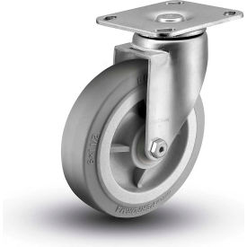 Colson 3.00517.445 Colson 5" Caster with Swivel Plate, 3-3/4" x 4-3/8" Plate, 350 Lb. Capacity image.