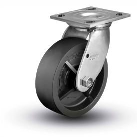 Colson 4.05109.839 SS Colson® 4 Series Swivel Plate Caster 4.05109.839 SS - Solid Polyolefin 5" Dia. 650 Lb. Cap. image.