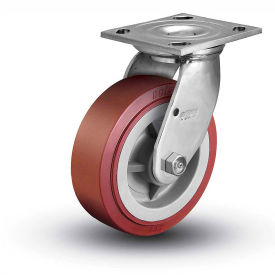 Colson 4.05109.929 SS Colson® 4 Series Swivel Plate Caster 4.05109.929 SS - Poly on Polyolefin 5" Dia. 750 Lb. image.