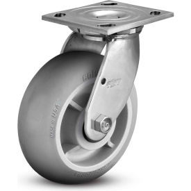 Colson 4.06109.555 SS Colson 6" Caster with Swivel Plate, 4" x 4-1/2" Plate, 450 Lb. Capacity image.
