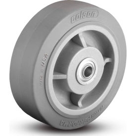 Colson 5.00004.459 WS Colson® 2 Series Wheel 5.00004.459 WS - 4 x 2 Performa Rubber 1/2 Roller Bearing - Gray image.