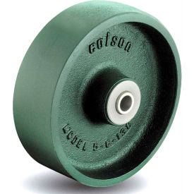Colson 5.00006.139 WS Colson® 2 Series Wheel 5.00006.139 WS - 6 x 2 Cast Iron 1/2 Straight Roller Bearing - Green image.