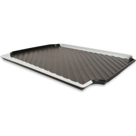 SPC Industrial™ Containment Tray 30"W x 24"D 2.5 Gallon Black/White