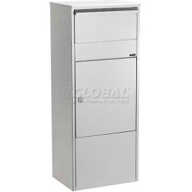 Qualarc ALX-800-GY Allux Series Mailbox Allux 800 Wall Mount Mail/Parcel Box in Grey image.