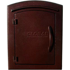 Qualarc MAN-S-1400-AC Manchester Locking Security Option with Plain Door, Manchester Faceplate in Antique Copper image.
