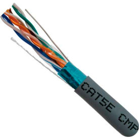 Chiptech, Inc Dba Vertical Cable 057-477/S/P/GY Vertical Cable, 057-477/S/P/GY, Cat 5E STP 1000 4 Pair Bulk Gray-Plenum Jacket AWG24 Bare Copper image.