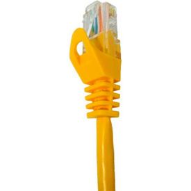 Chiptech, Inc Dba Vertical Cable 094-857/14YL Vertical Cable 094-857/14YL CAT6 Snagless Molded Patch Cable, 14 ft. (4.3 meter), Yellow image.