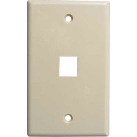Chiptech, Inc Dba Vertical Cable 304-J2632/1P/IV Vertical Cable, 304-J2632/1P/IV, Single (1) Port Keystone Wall Plate (Flush) Ivory image.