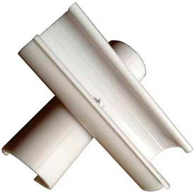 Circo Innovations 260 Emt Snap Cross Fitting, 4"L, 1/2"Dia., Furniture Grade ABS, White image.
