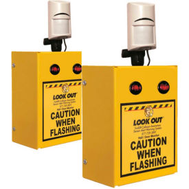 Collision Awareness Hall Door Monitor Wall Mounted 2 Boxes 2 Sensors 4 Lights 15' Cord