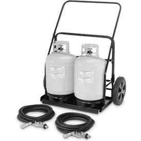 Crown Verity Remote Propane Cart w/ Securing Chains - Tanks Not Included - RPS-486072 