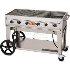 Crown Verity Rental Mobile Grill 48" LP - Single Inlet - RCB-48-SI 