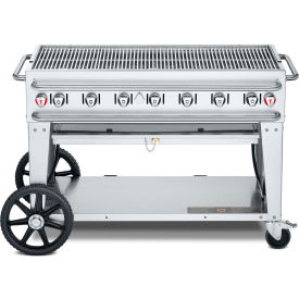 Crown Verity Rental Mobile Grill 48" LP - Double Inlet - RCB-48 
