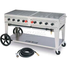 Crown Verity Rental Mobile Grill 60" LP - Single Inlet - RCB-60-SI 