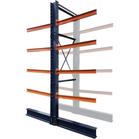 Interlake Mecalux Double Sided Structural Cantilever Rack Add-On 10 Storage Levels 48"Wx48"Dx144"H 