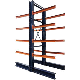 Interlake Mecalux Double Sided Structural Cantilever Rack Starter 10 Storage Levels48"Wx48"Dx144"H 