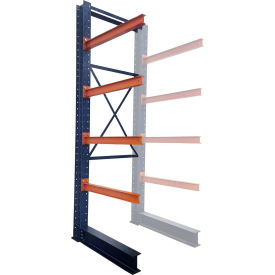 Interlake Mecalux Single Sided Structural Cantilever Rack Add-On 5 Storage Levels 48"Wx48"Dx144"H 