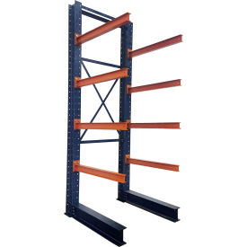 Interlake Mecalux Single Sided Structural Cantilever Rack Starter 5 Storage Levels 48"Wx48"Dx144"H 