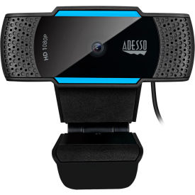 Adesso 1080P HD Auto Focus Webcam with Built-in Dual Microphone and Privacy Shutter Cover