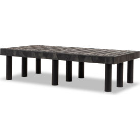 Dunnage Rack, Grid Top, 48"W x 24"D x 12"H, Black view 2