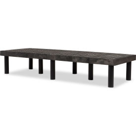 Dunnage-Rack, Grid Top, 66"W x 24"D x 12"H, Black view 2