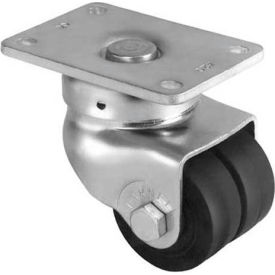 Darnell-Rose Caster 663692 Darnell-Rose 30 Series Swivel Plate Caster With Brake 663692 Hard Rubber 2" Dia. 375 Lb. Cap. image.