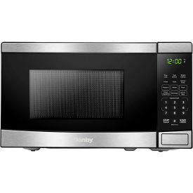 Danby Products Inc DBMW0721BBS Danby® Countertop Microwave, 700 Watts, 0.7 Cu.Ft. Capacity, Black & Silver image.
